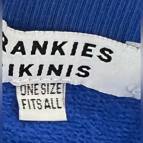 Frankie’s Bikinis Sweatsuit Blue Crewneck Sweatshirt and Sweatpants Small - Picture 4 of 11